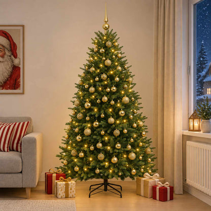 Artificial Christmas Tree with Bauble 240 cm 300 LEDs