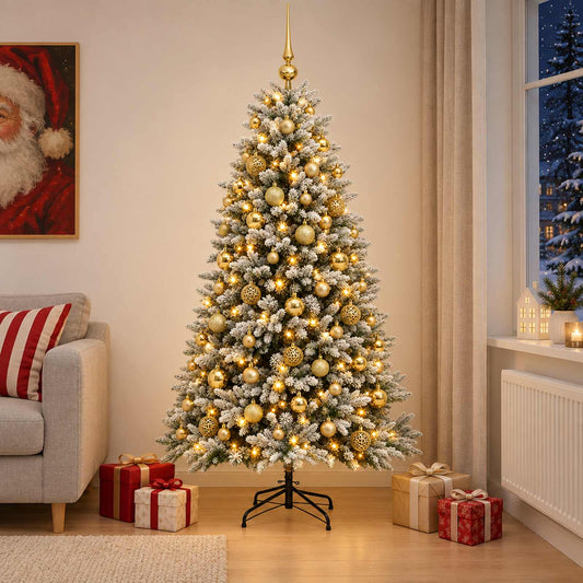 Artificial Christmas Tree with Bauble 180 cm 300 LEDs
