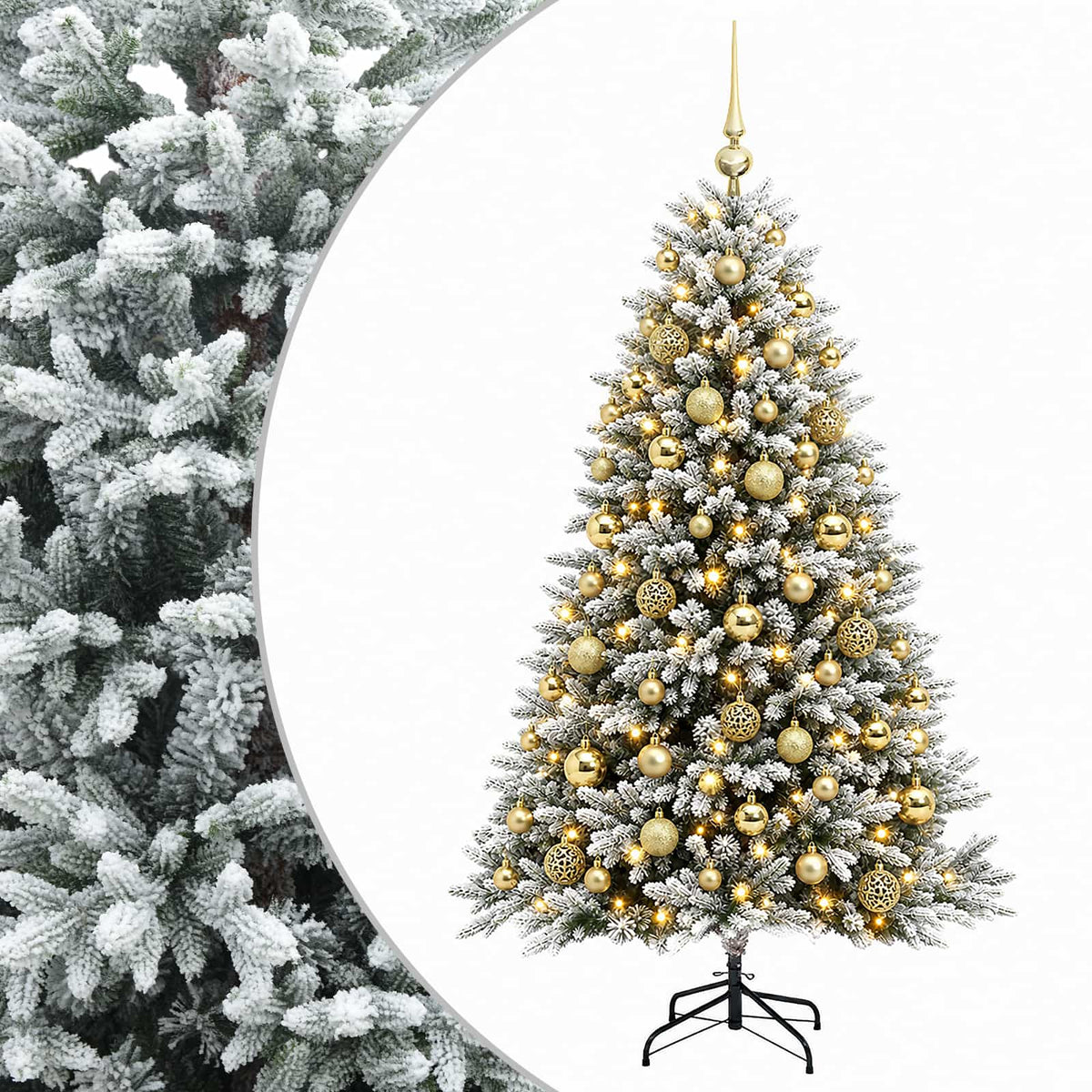 Artificial Christmas Tree with Bauble 180 cm 300 LEDs