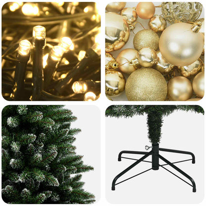 Artificial Christmas Tree with Bauble 180 cm 300 LEDs