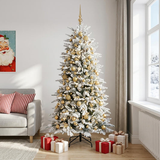 Artificial Christmas Tree with Bauble 210 cm 300 LEDs