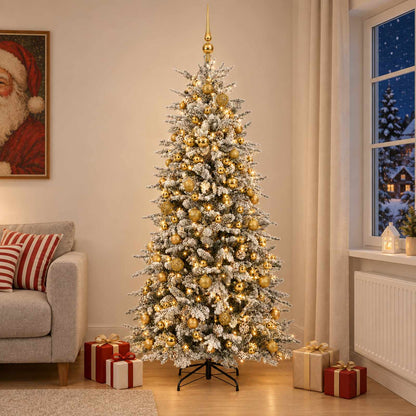 Artificial Christmas Tree with Bauble 210 cm 300 LEDs