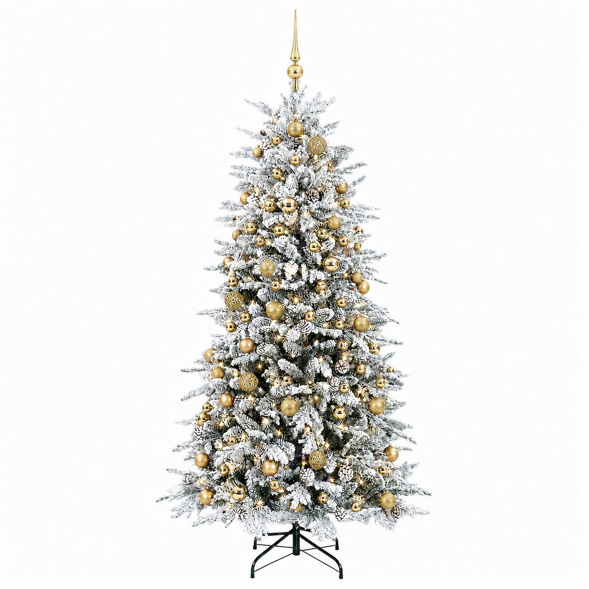 Artificial Christmas Tree with Bauble 210 cm 300 LEDs