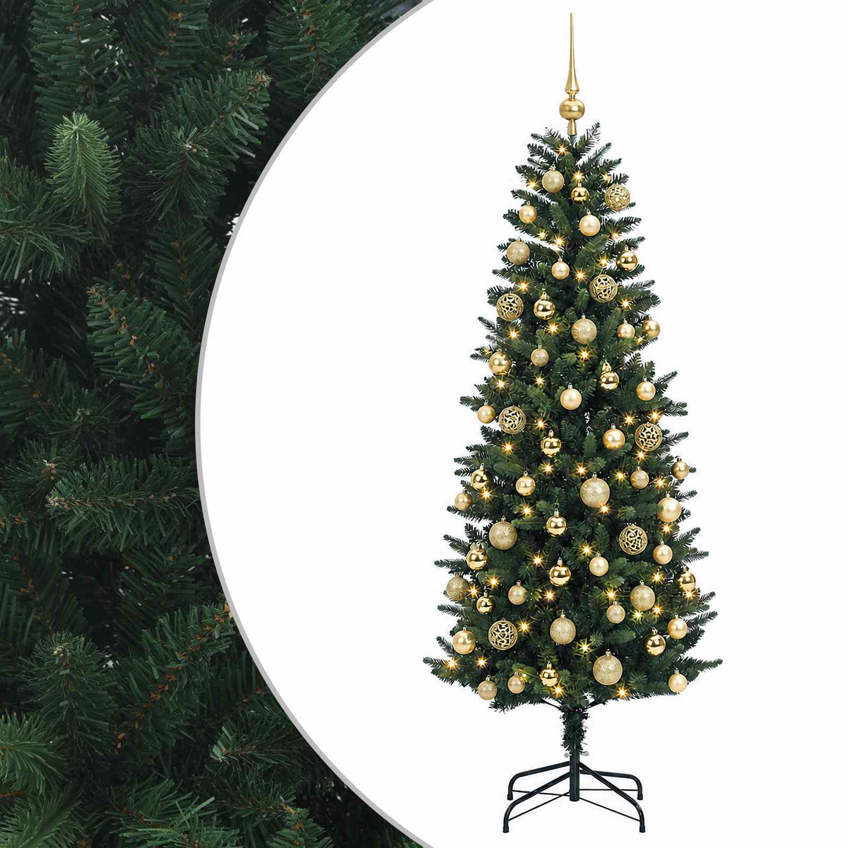 Artificial Christmas Tree with Bauble 180 cm 300 LEDs