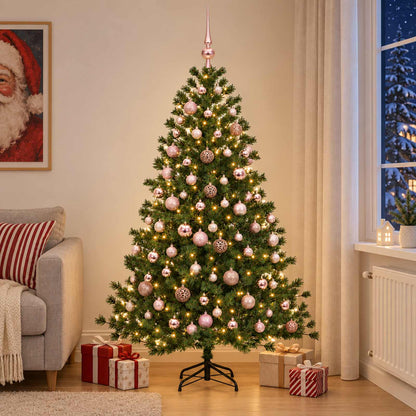 Artificial Christmas Tree with Bauble 210 cm 300 LEDs