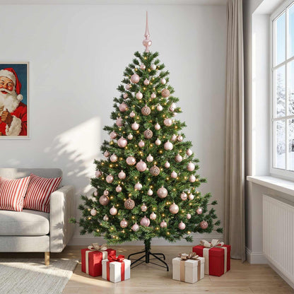Artificial Christmas Tree with Bauble 210 cm 300 LEDs