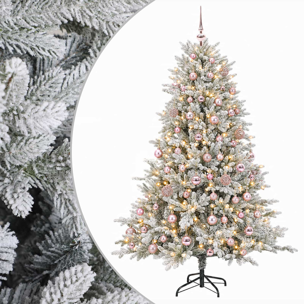 Artificial Christmas Tree with Bauble 180 cm 300 LEDs
