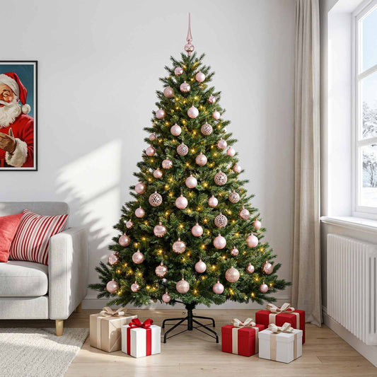 Artificial Christmas Tree with Bauble 240 cm 300 LEDs