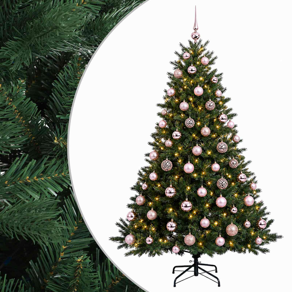 Artificial Christmas Tree with Bauble 240 cm 300 LEDs