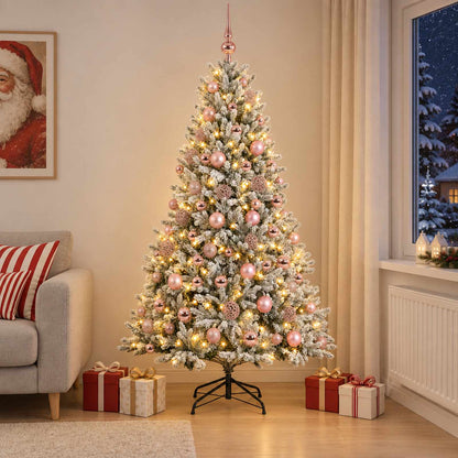 Artificial Christmas Tree with Bauble 210 cm 300 LEDs