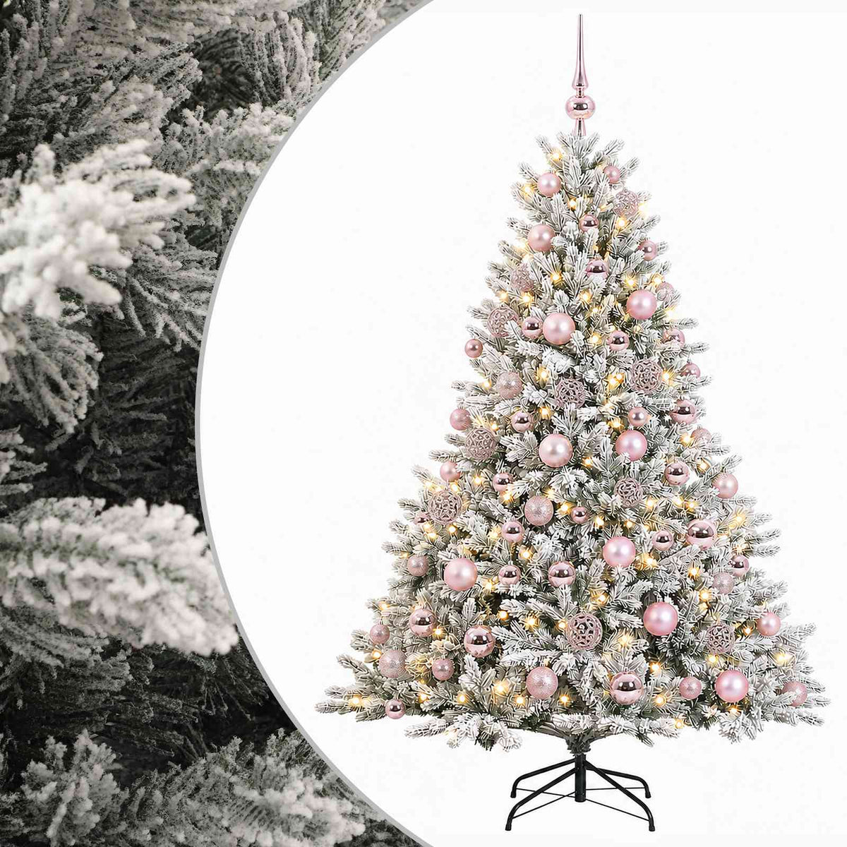 Artificial Christmas Tree with Bauble 210 cm 300 LEDs