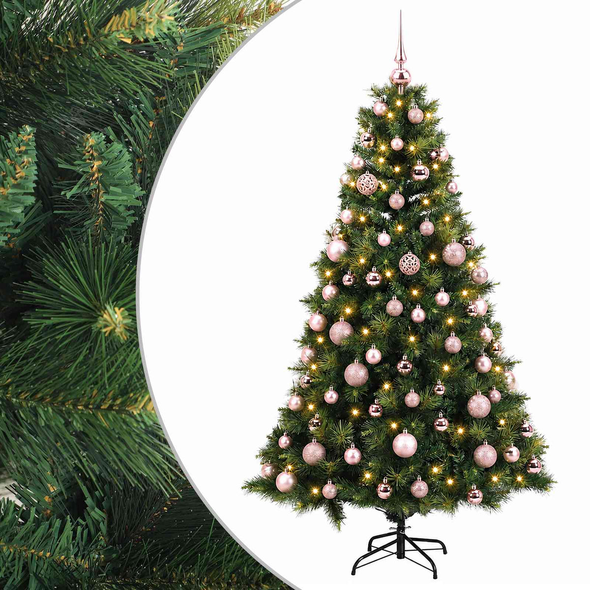 Artificial Christmas Tree with Bauble 210 cm 300 LEDs