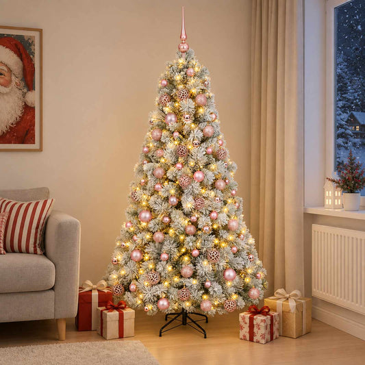 Artificial Christmas Tree with Bauble 210 cm 300 LEDs