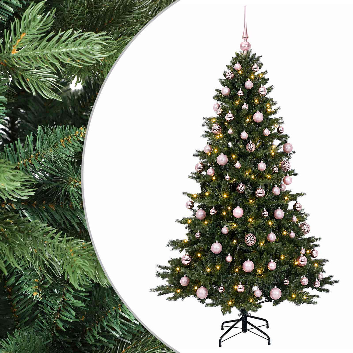 Artificial Christmas Tree with Bauble 180 cm 300 LEDs