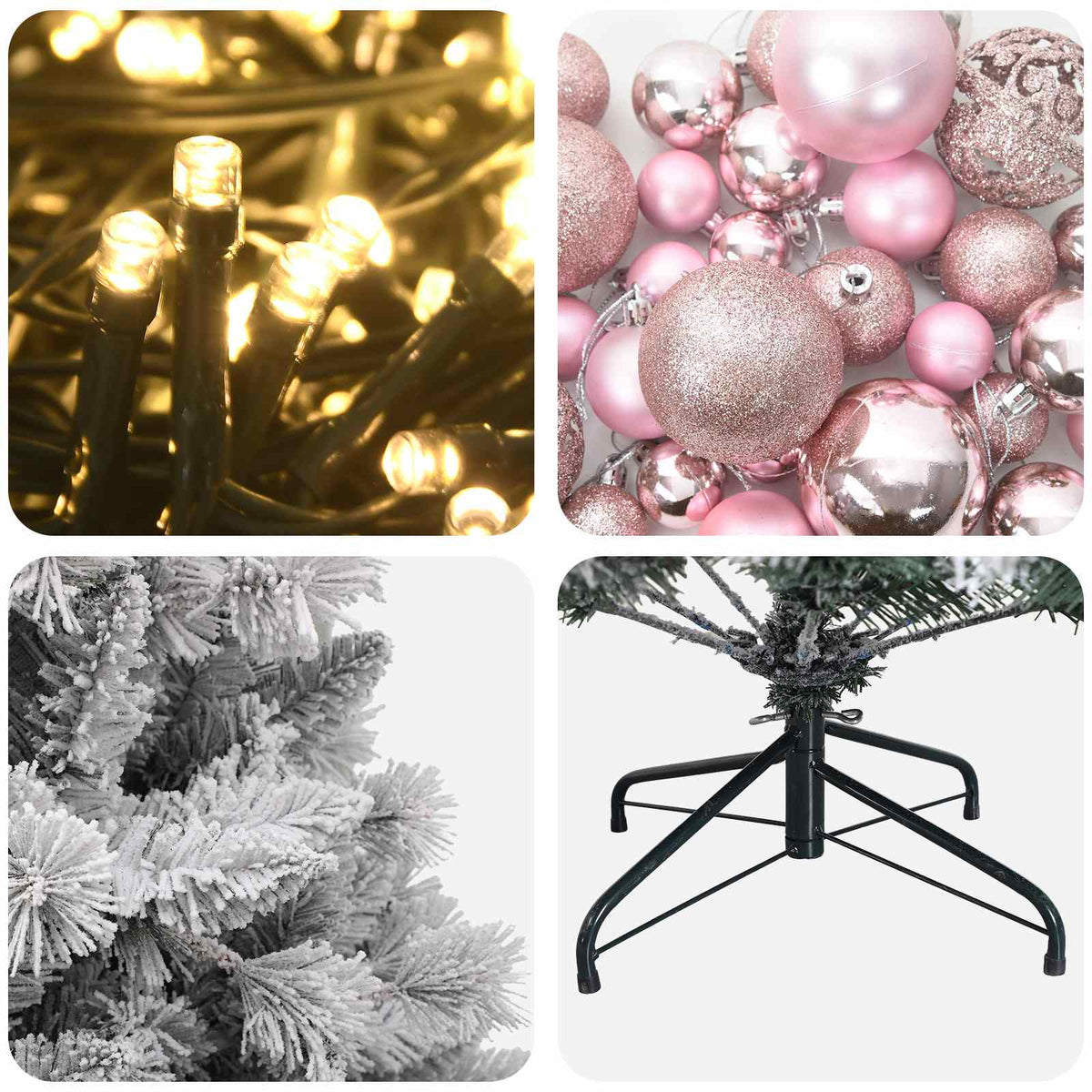 Artificial Christmas Tree with Bauble 240 cm 300 LEDs