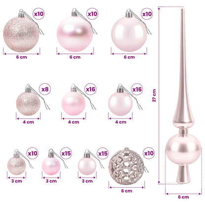 Artificial Christmas Tree with Bauble 240 cm 300 LEDs