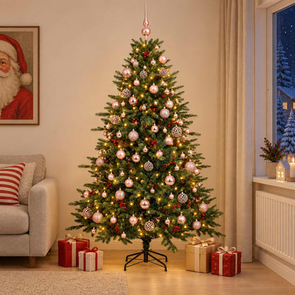 Artificial Christmas Tree with Bauble 210 cm 300 LEDs