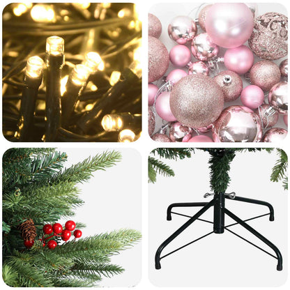 Artificial Christmas Tree with Bauble 210 cm 300 LEDs