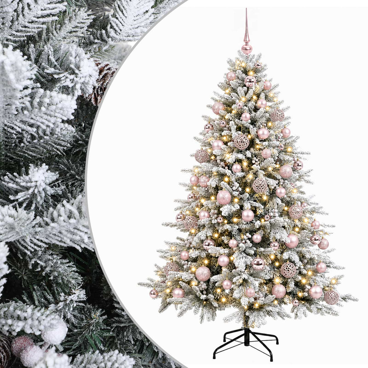 Artificial Christmas Tree with Bauble 180 cm 300 LEDs