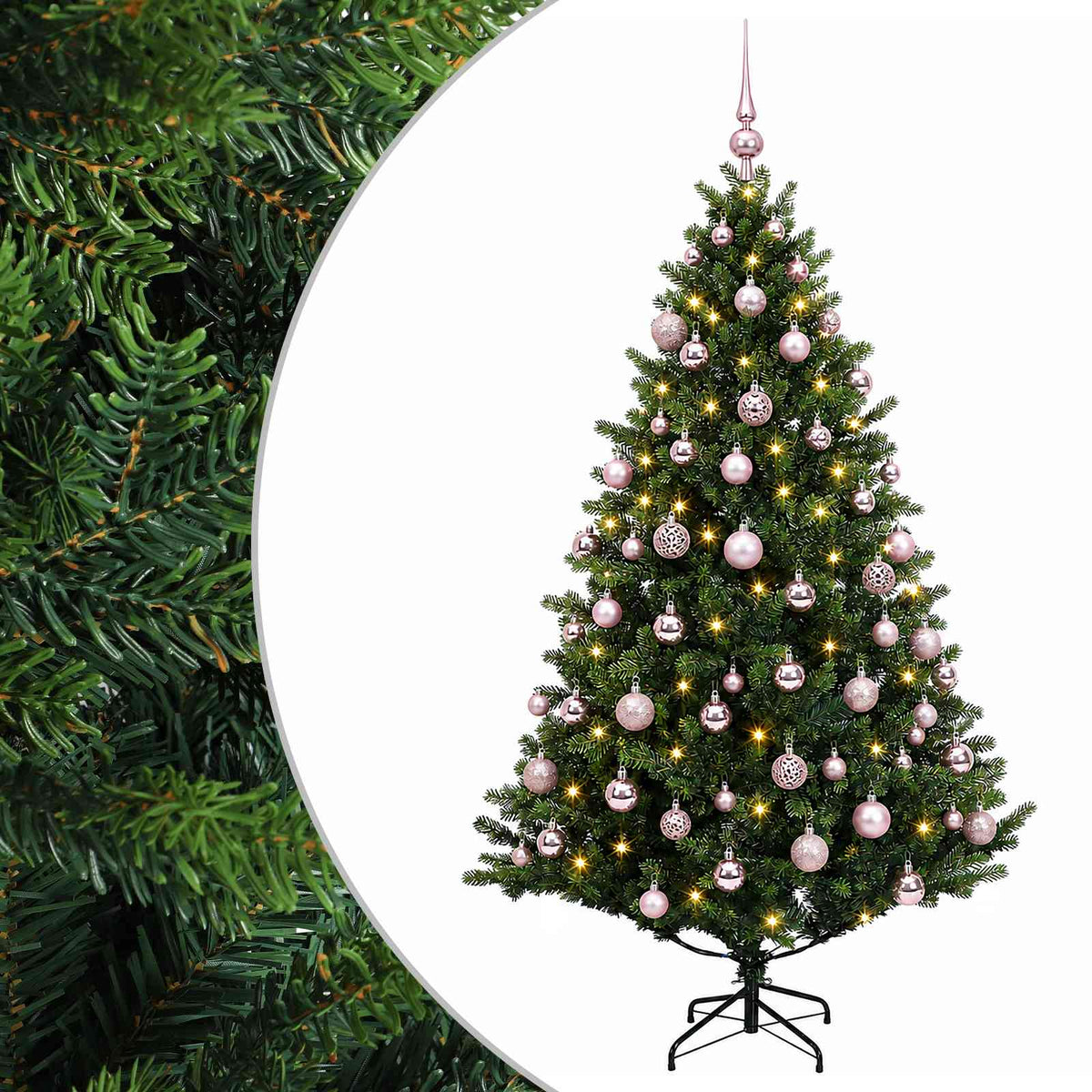 Artificial Christmas Tree with Bauble 210 cm 300 LEDs