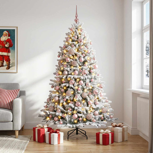 Artificial Christmas Tree with Bauble 210 cm 300 LEDs