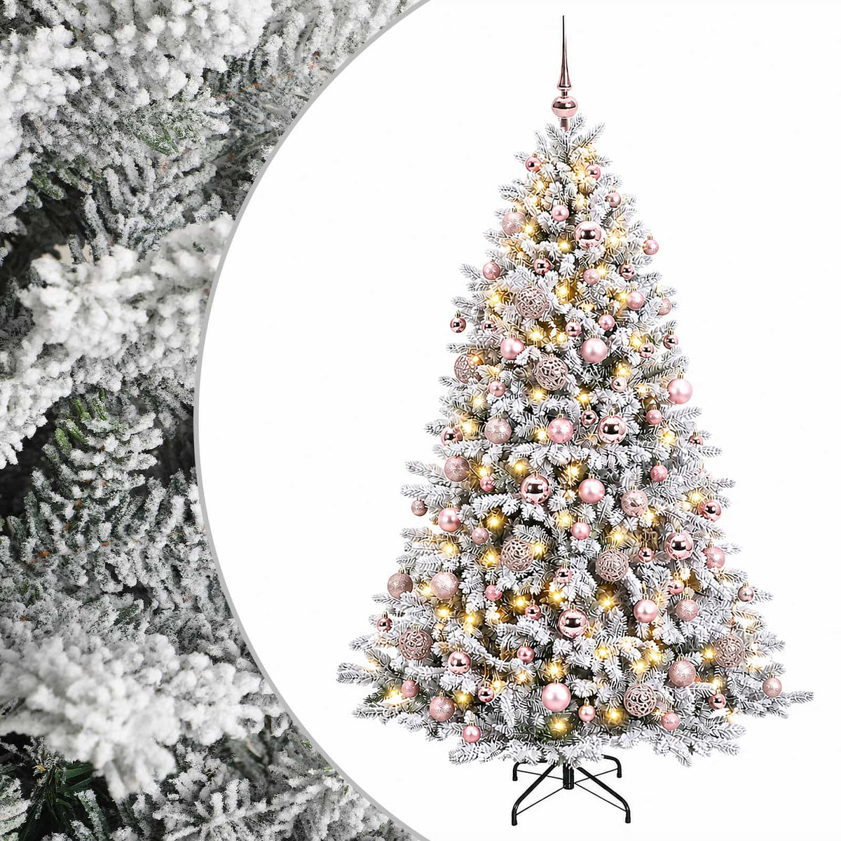 Artificial Christmas Tree with Bauble 180 cm 300 LEDs