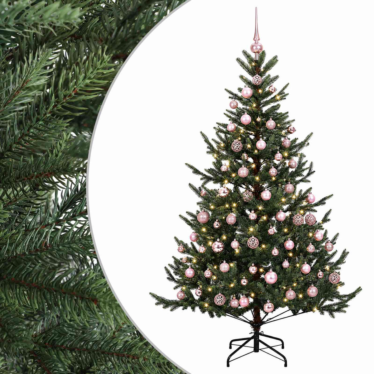 Artificial Christmas Tree with Bauble 180 cm 300 LEDs
