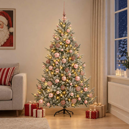 Artificial Christmas Tree with Bauble 210 cm 300 LEDs
