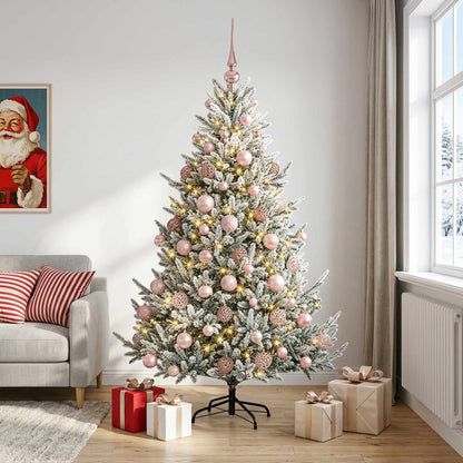 Artificial Christmas Tree with Bauble 210 cm 300 LEDs