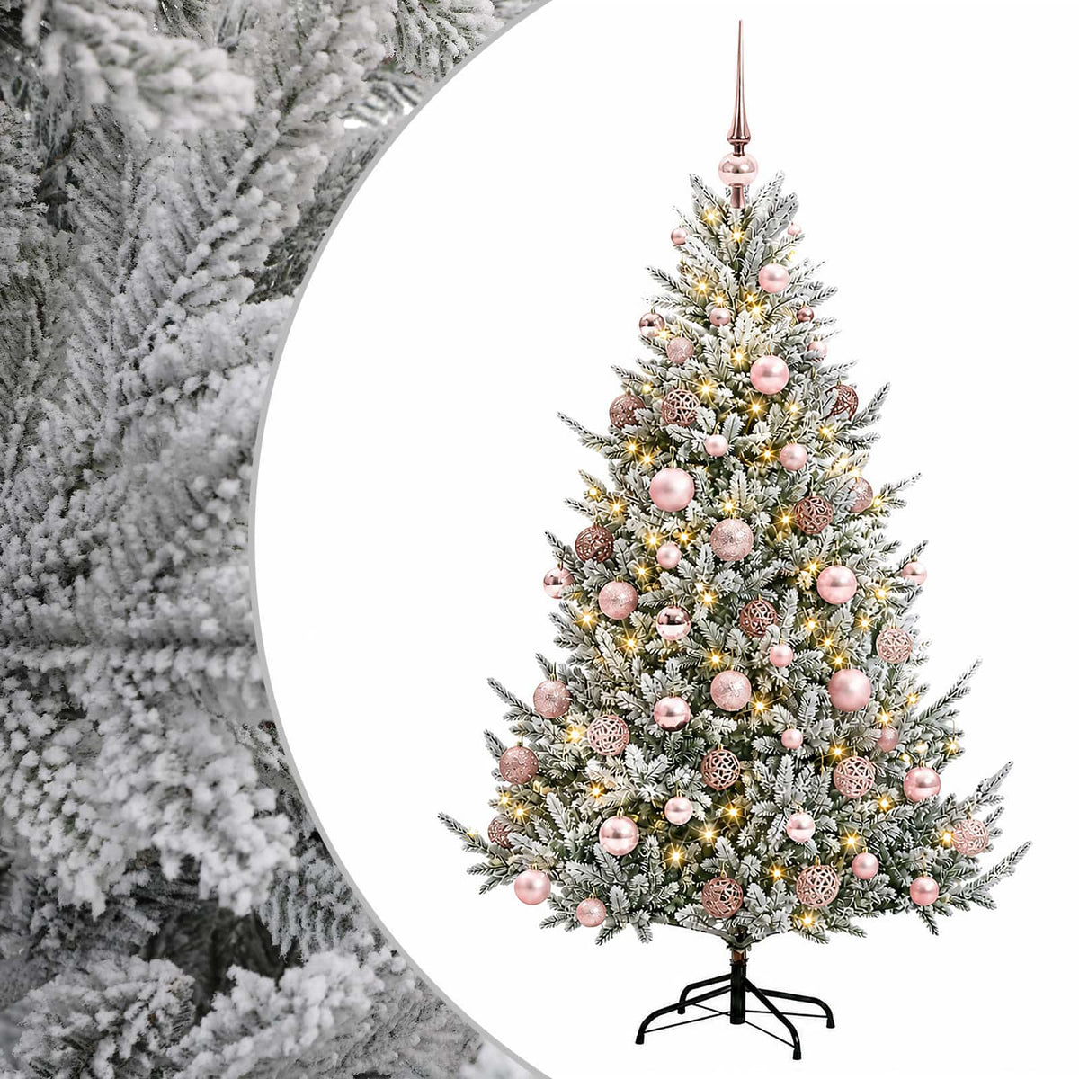 Artificial Christmas Tree with Bauble 210 cm 300 LEDs