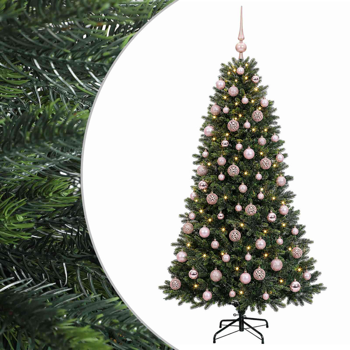 Artificial Christmas Tree with Bauble 240 cm 300 LEDs