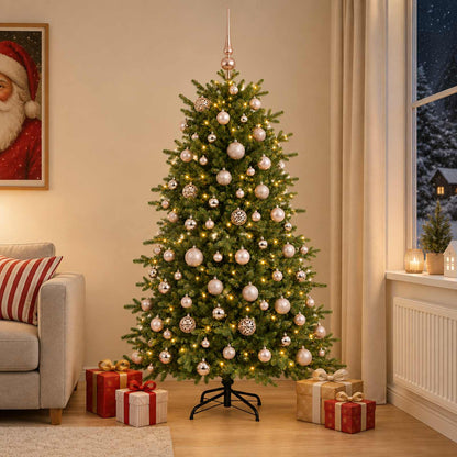 Artificial Christmas Tree with Bauble 210 cm 300 LEDs