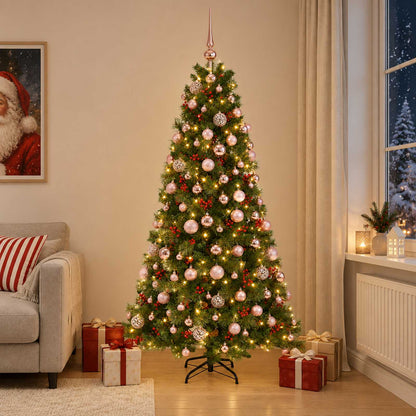 Artificial Christmas Tree with Bauble 180 cm 300 LEDs