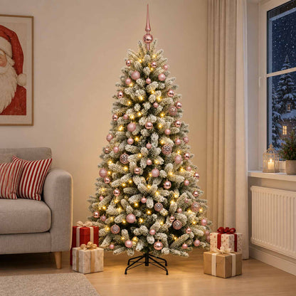 Artificial Christmas Tree with Bauble 180 cm 300 LEDs