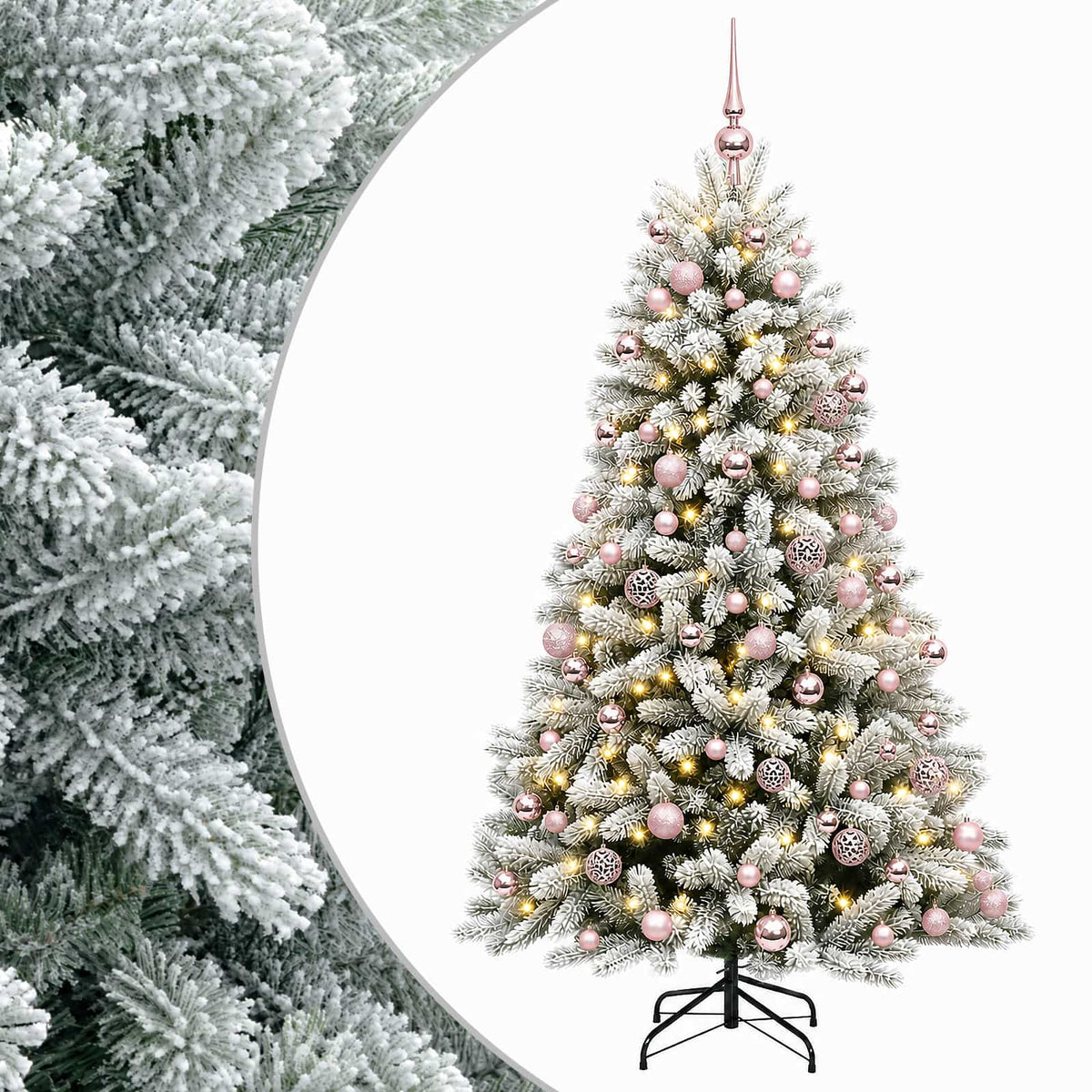 Artificial Christmas Tree with Bauble 180 cm 300 LEDs