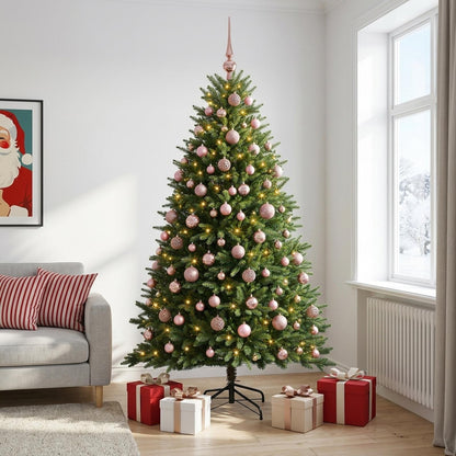 Artificial Christmas Tree with Bauble 210 cm 300 LEDs