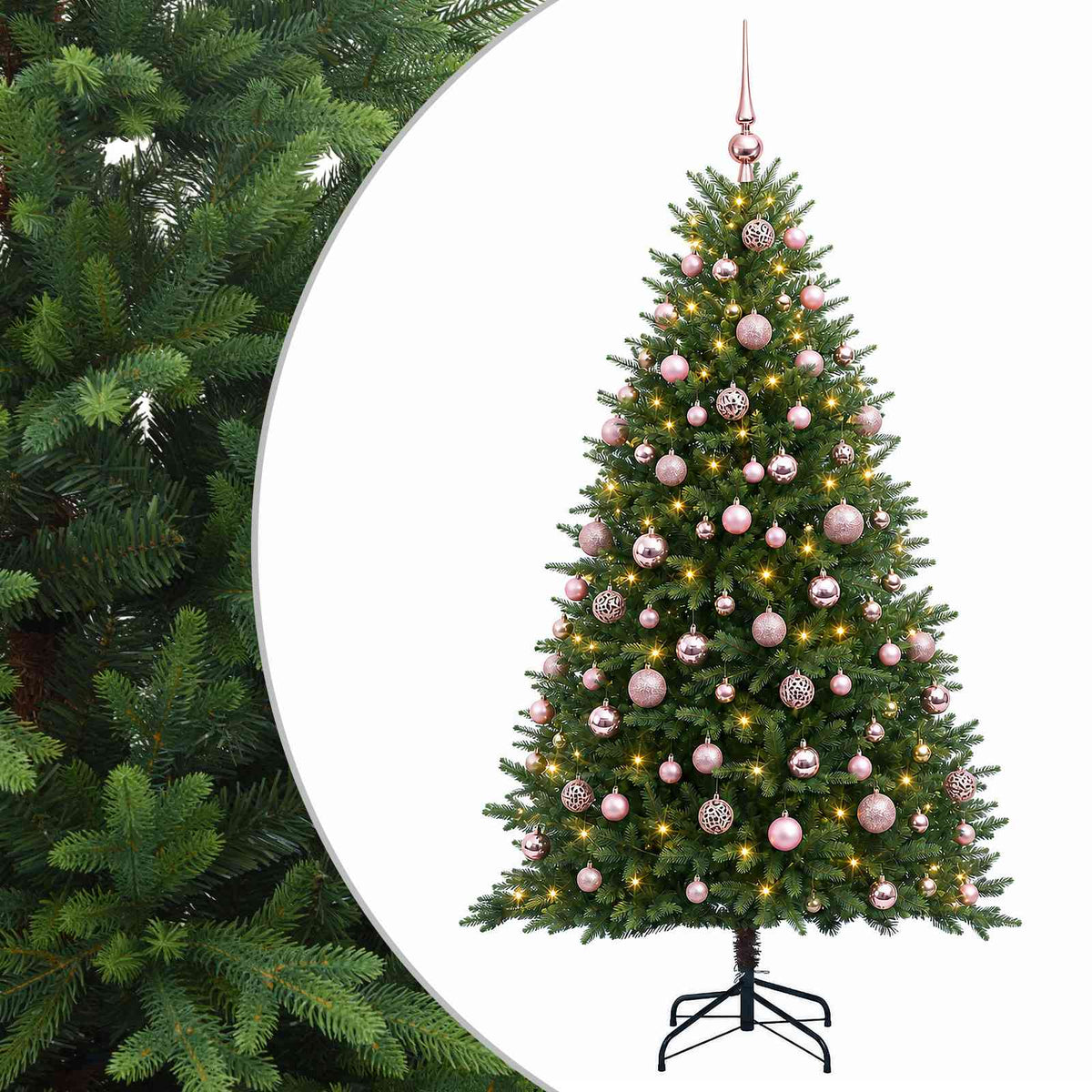 Artificial Christmas Tree with Bauble 210 cm 300 LEDs