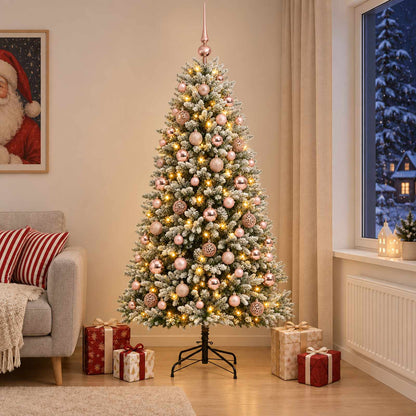 Artificial Christmas Tree with Bauble 240 cm 300 LEDs
