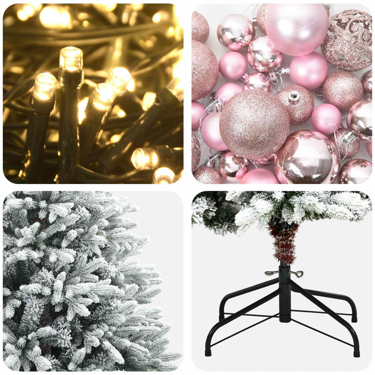 Artificial Christmas Tree with Bauble 240 cm 300 LEDs