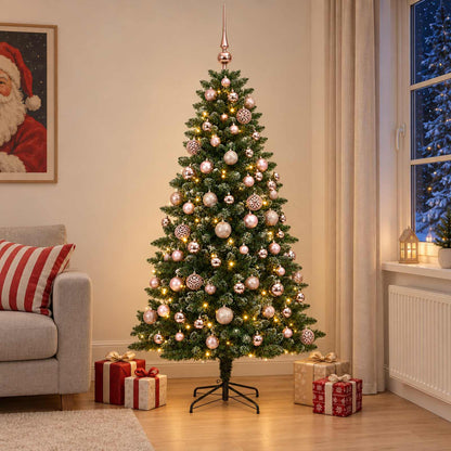 Artificial Christmas Tree with Bauble 210 cm 300 LEDs
