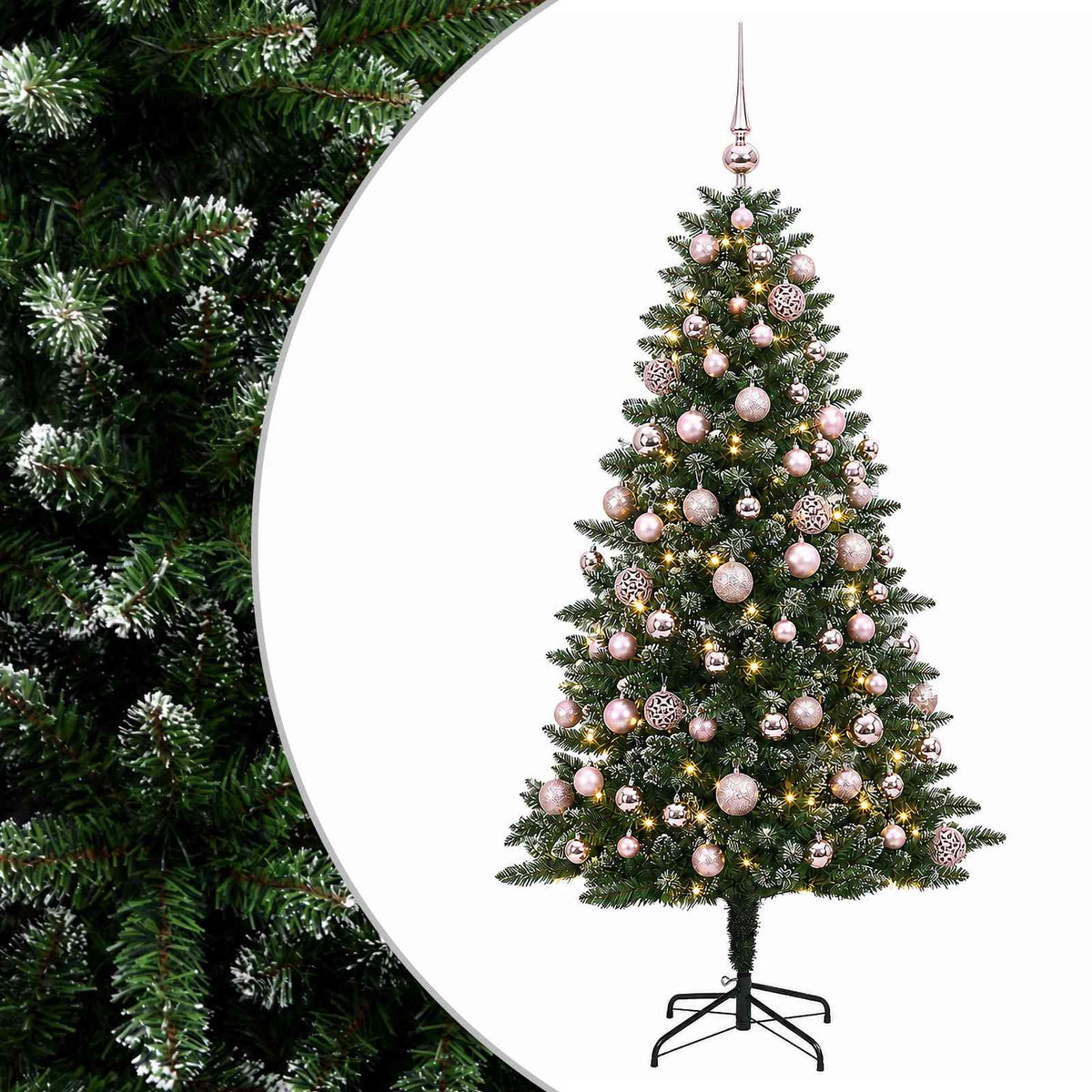 Artificial Christmas Tree with Bauble 210 cm 300 LEDs