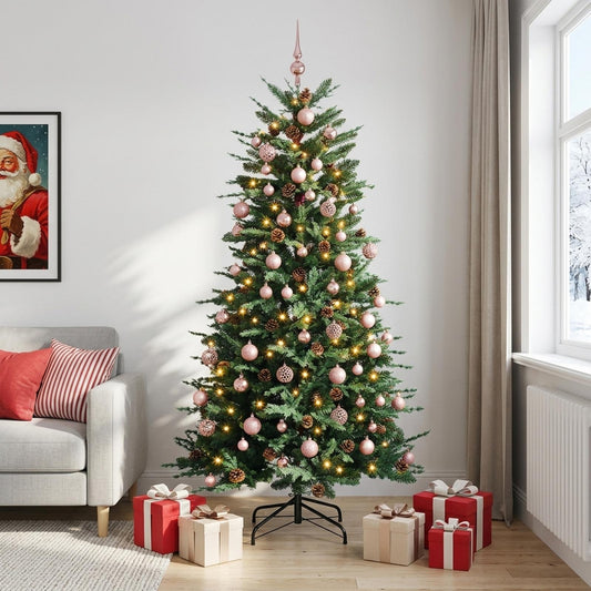 Artificial Christmas Tree with Bauble 210 cm 300 LEDs