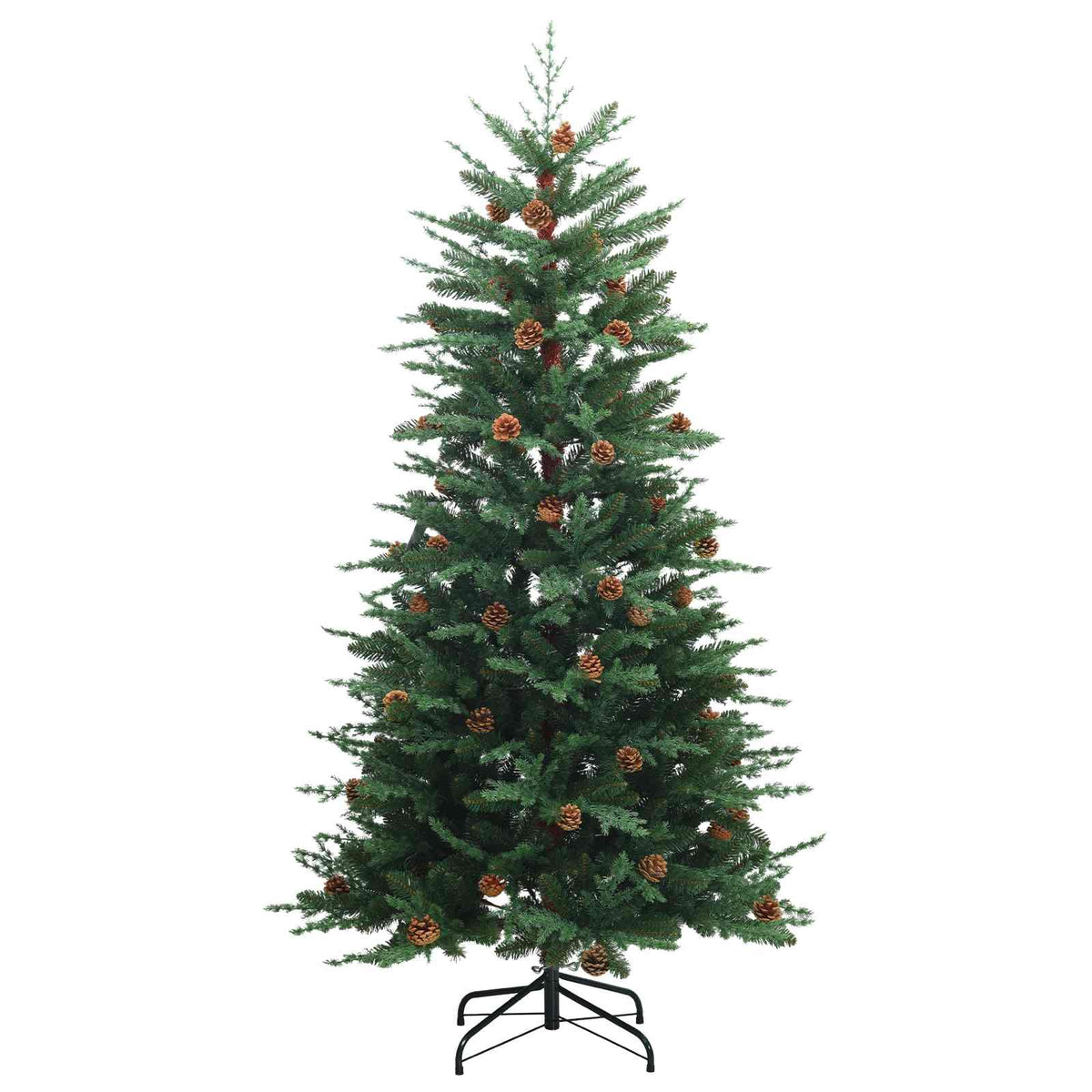 Artificial Hinged Christmas Tree 180 cm 300 LEDs Warm White