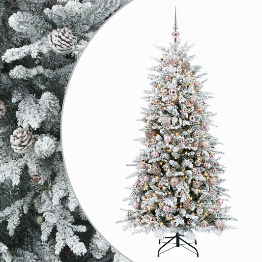 Artificial Christmas Tree with Bauble 210 cm 300 LEDs