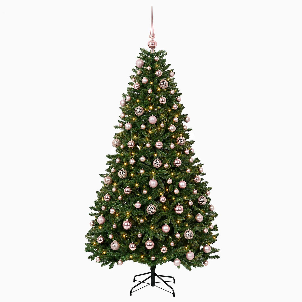 Artificial Christmas Tree Mid-green with Bauble 180 cm 300 LEDs