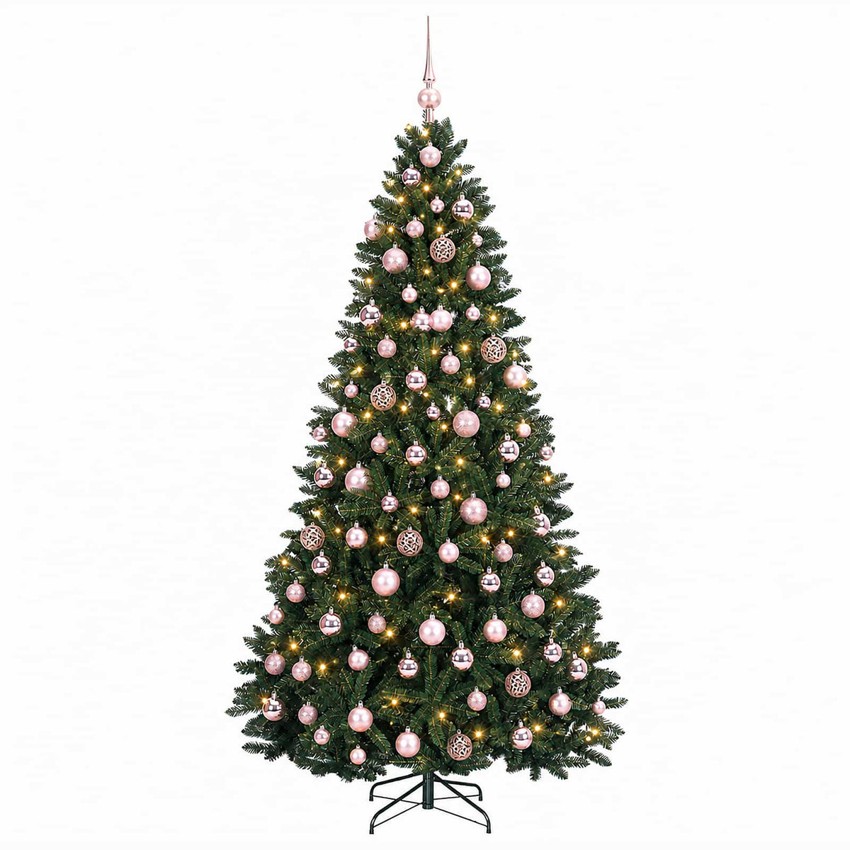 Artificial Christmas Tree Dark Green with Bauble 180 cm