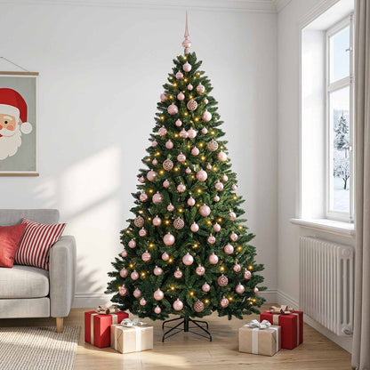 Artificial Christmas Tree Dark Green with Bauble 240 cm