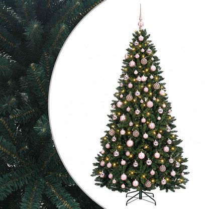 Artificial Christmas Tree Dark Green with Bauble 240 cm