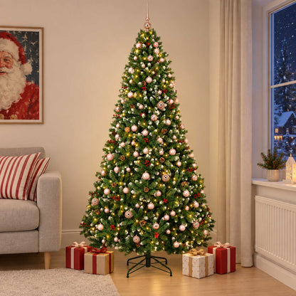 Artificial Christmas Tree Green with Bauble 240 cm 300 LEDs