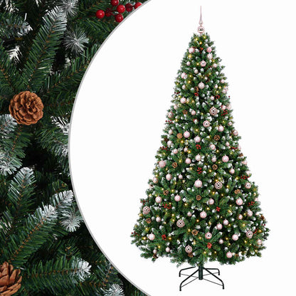 Artificial Christmas Tree Green with Bauble 240 cm 300 LEDs